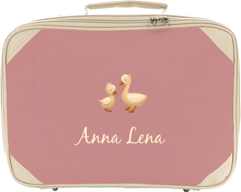 Niedlicher Kinderkoffer mit Entchen