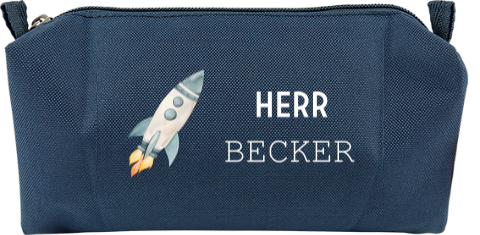 Federtasche mit Namen als personalisierbares Geschenk Lehrer