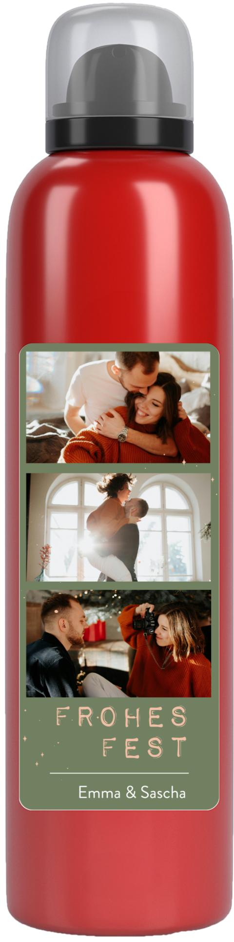 Personalisiertes Duschgel mit Fotos als Weihnachtsgeschenk