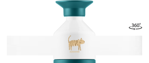 Dopper Thermosflasche mit Namen und Tiger