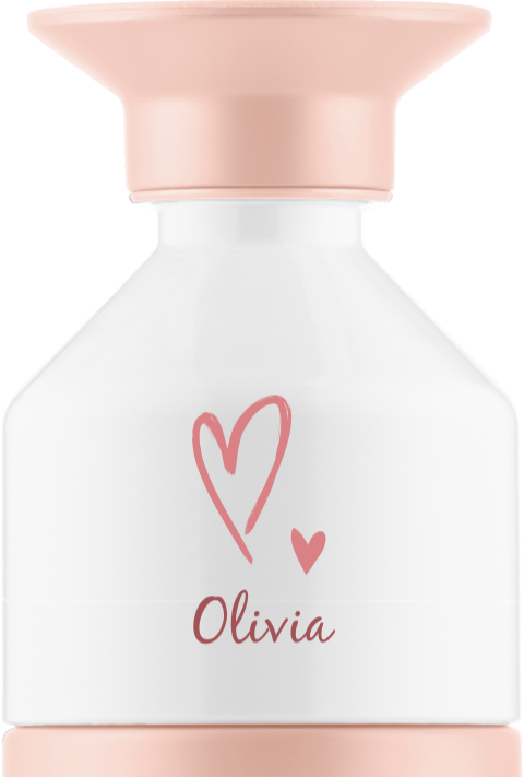 Personalisierte Dopper Thermosflasche mit Namen und Herzen