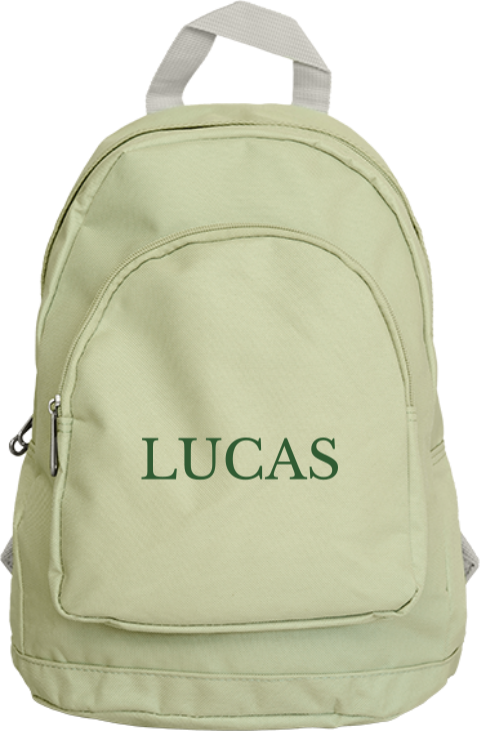 Schlichte Schultasche mit Namen
