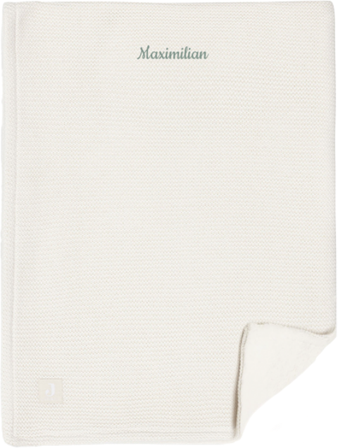 Jollein Wiegen­decke mit besticktem Namen