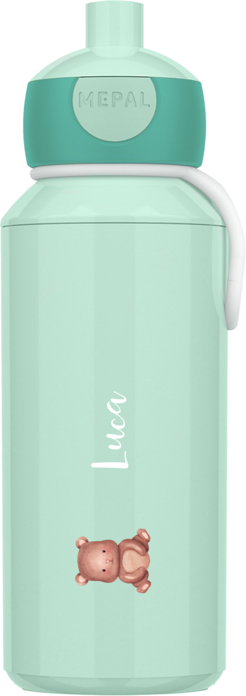 Mepal Pop Up Trinkflasche mit Namen und Bärchen