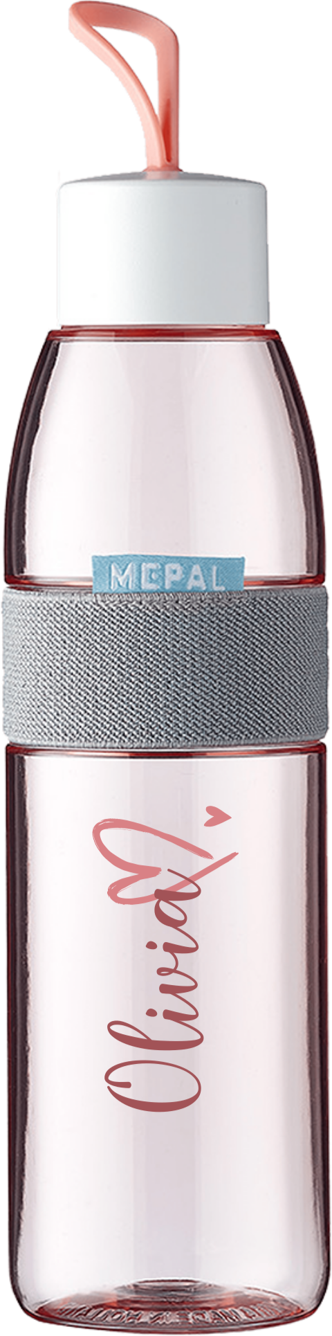 Mepal Wasserflasche mit Namen und Herz