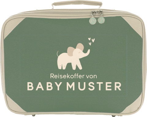 Abenteuerlicher weicher Kinderkoffer mit Elefanten