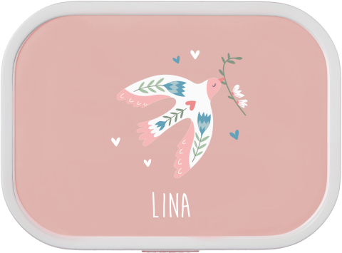 Mepal Brotdose personalisiert mit Vogelmotiv