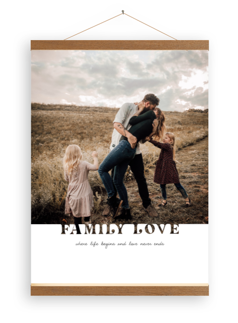 Leinwandposter mit Foto Family Love