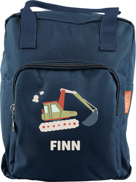 Rucksack Classic mit Namen und Kranich