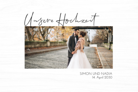 Erinnerungskiste hochzeit mit foto