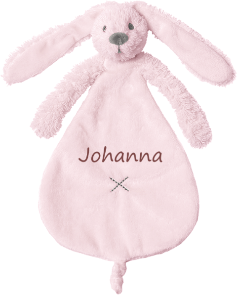 Kuscheltier Hase bestickt mit Namen