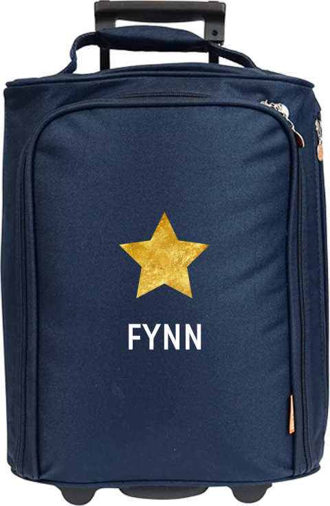 Schlichter Kindertrolley mit Namen und Stern