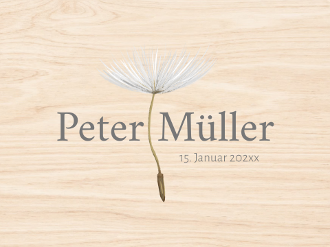 Erinnerungskiste Pusteblume – modern & persönlich