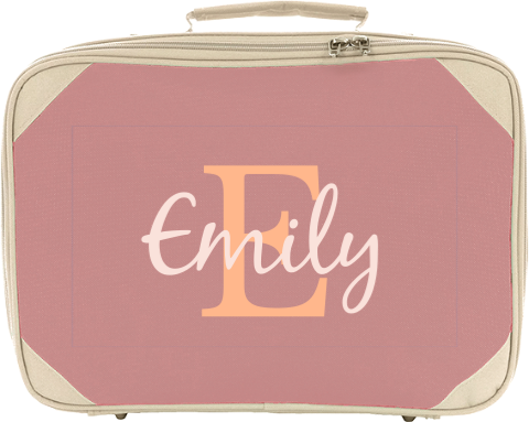 Schlichter Kinderkoffer mit Namen und Initialien