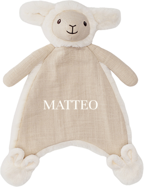 Happy Horse Schnuffeltuch Schaf Sienna mit gesticktem Namen