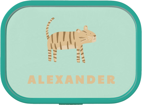 Personalisierte Mepal Lunchbox Campus mit Tiger-Motiv und Namen