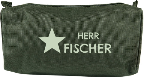 Personalisierbare Federtasche mit Stern als Geschenk für Lehrer