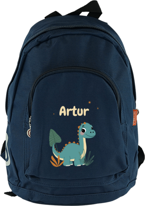 Rucksack Junior mit Namen und Dino