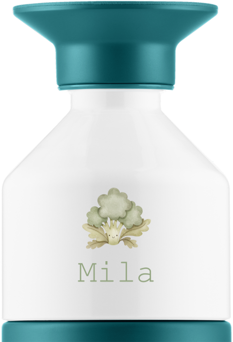 Dopper Thermosflasche mit Brokkoli und Namen