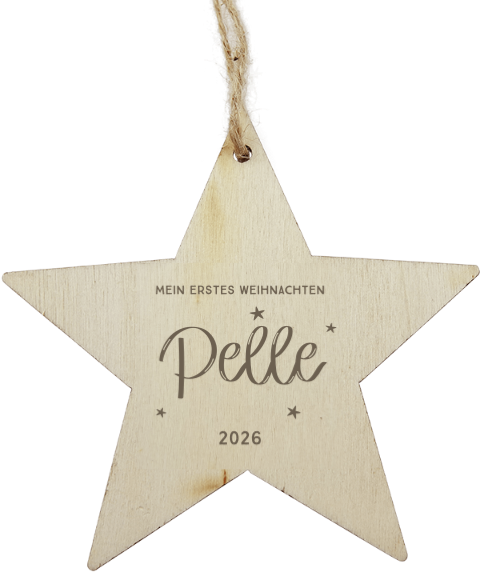 Holzanhänger Weihachten Mein erstes Weihnachten mit Name