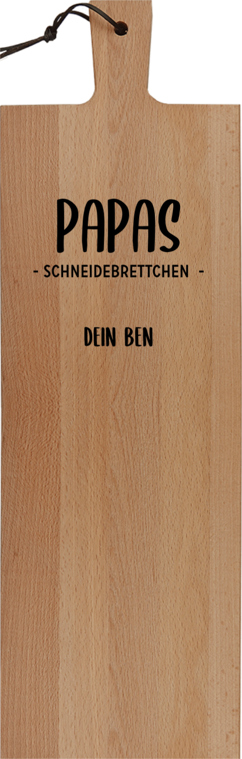 Personalisierbares Schneidebrett für den Vater