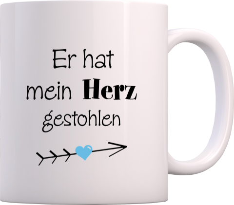 Tasse als Geschenk für Hochzeitspaare "Gestohlen"