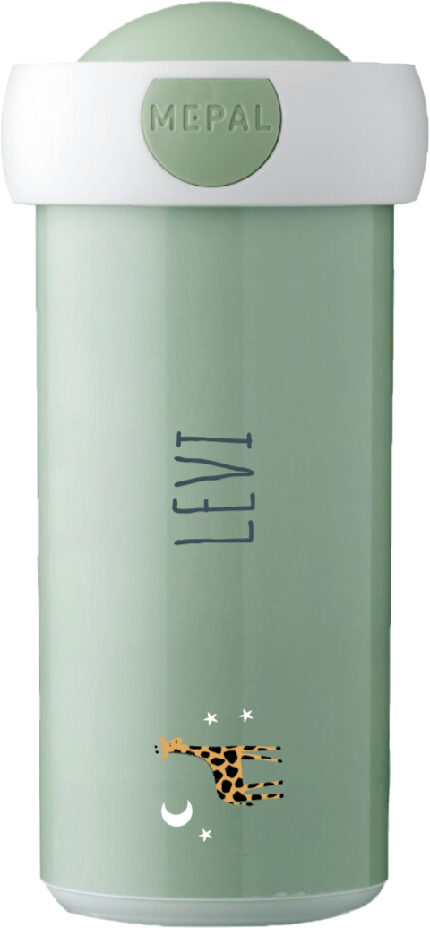 Personalisierte Mepal Campus Trinkflasche mit Dschungel-Design