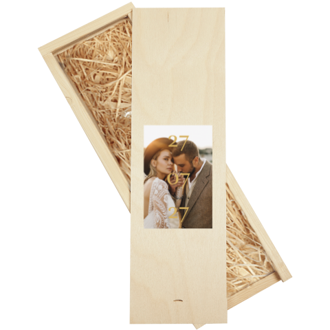 Kerzenbox mit Foto und Datum