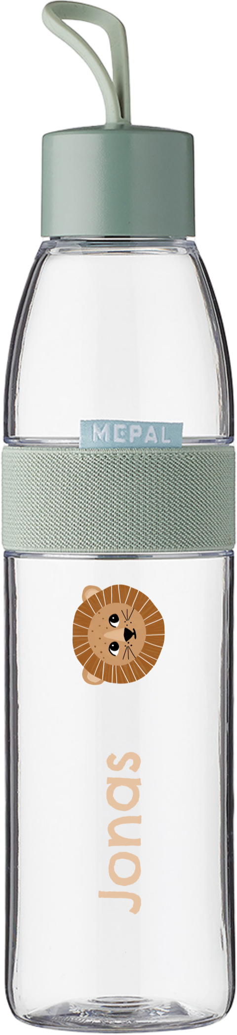 Mepal Trinkflasche mit Namen und Löwenkopf