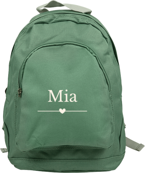 Rucksack Junior mit Herz und Namen