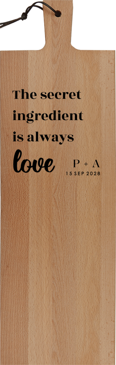 Personalisierbares Schneidebrett "Love"
