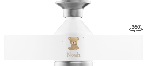 Dopper Edelstahl MINI mit Namen und Bärchen