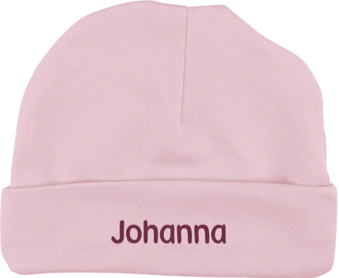 Personalisierte Babymütze mit Namen für Mädchen