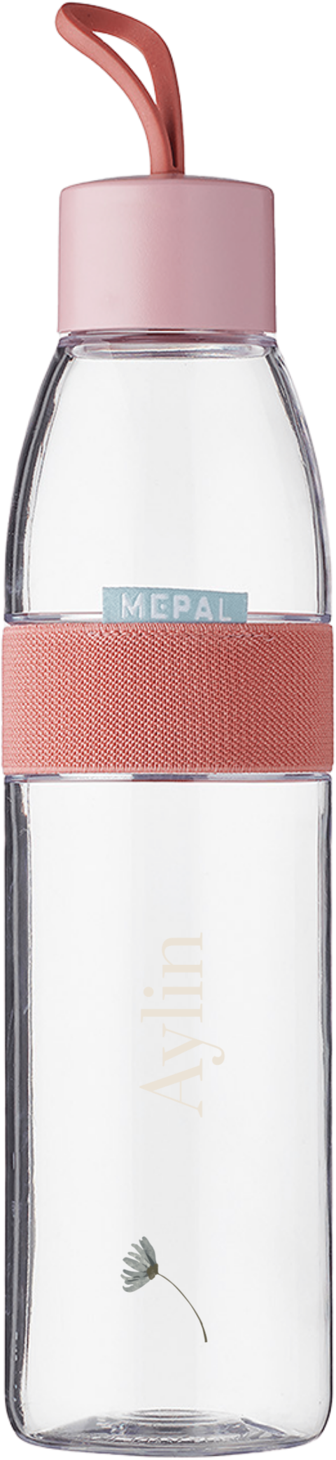 Mepal Trinkflasche mit Name und Blume