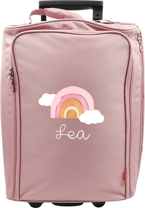 Personalisierter Trolley mit Namen und Regenbogen