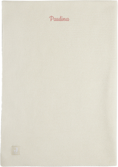 Jollein Wiegen­decke mit besticktem Namen