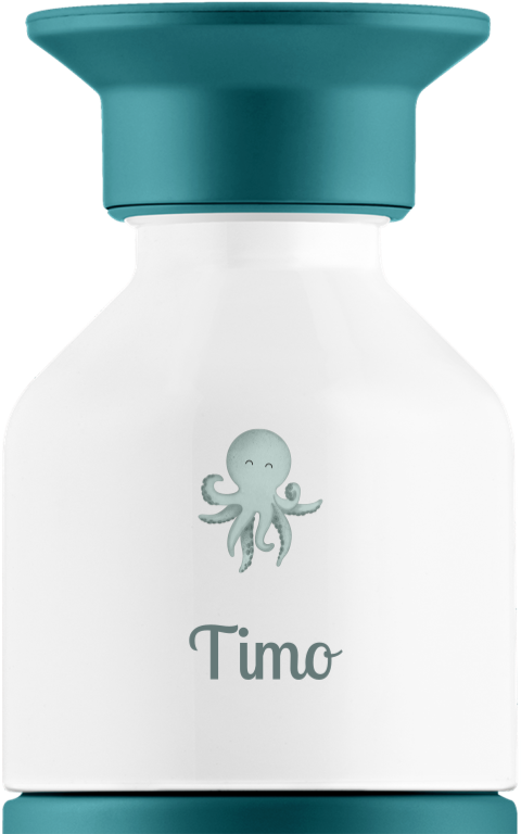 Dopper Thermosflasche mit Namen und Oktopus