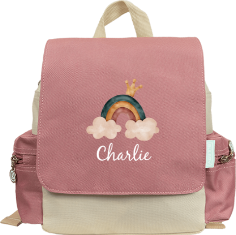 Rucksack mit Regenbogen