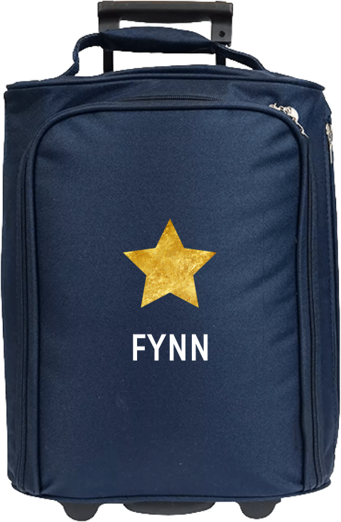 Schlichter Kindertrolley mit Namen und Stern