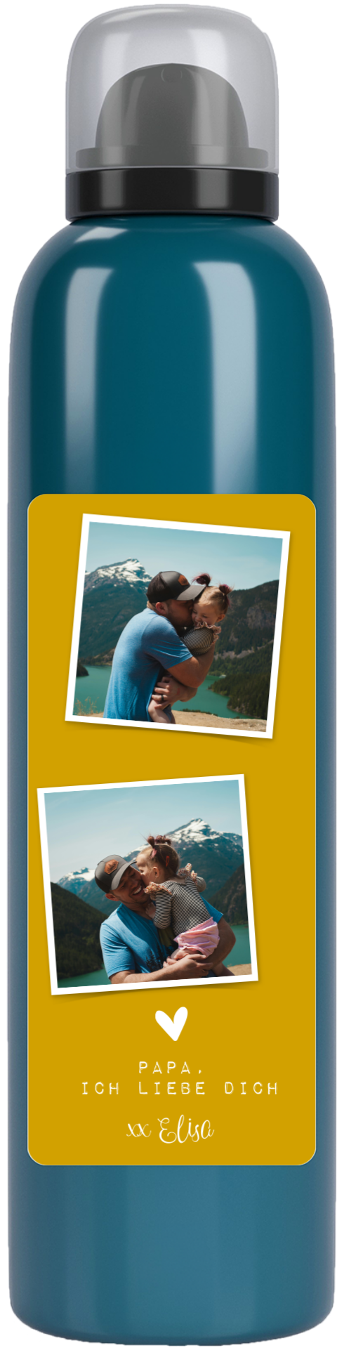 Personalisierbares Duschgel mit Fotos als Geschenk zum Vatertag