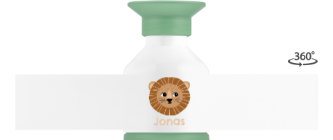 Dopper Wasserflasche mit Namen und Löwen