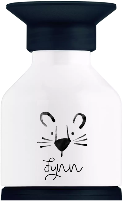 Dopper Trinkflasche mit Tigerumrissen und Namen