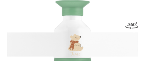 Bedruckbare Dopper Trinkflasche mit Bärchen und Namen