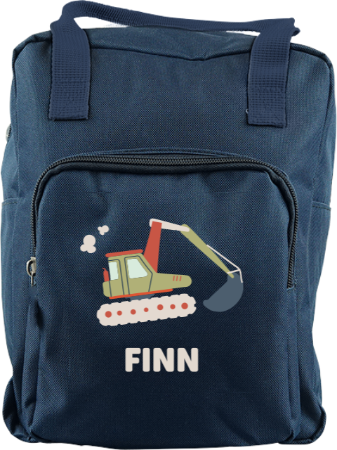 Rucksack Classic mit Namen und Kranich