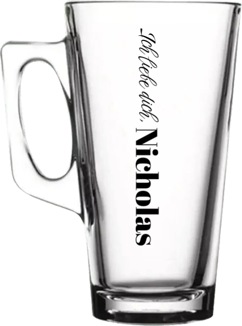 Teeglas mit Namensgravur