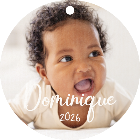 Acryl Christbaumschmuck Babys erstes Weihnachten mit Foto und Name
