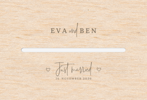 Kartenbox Hochzeit Just Married