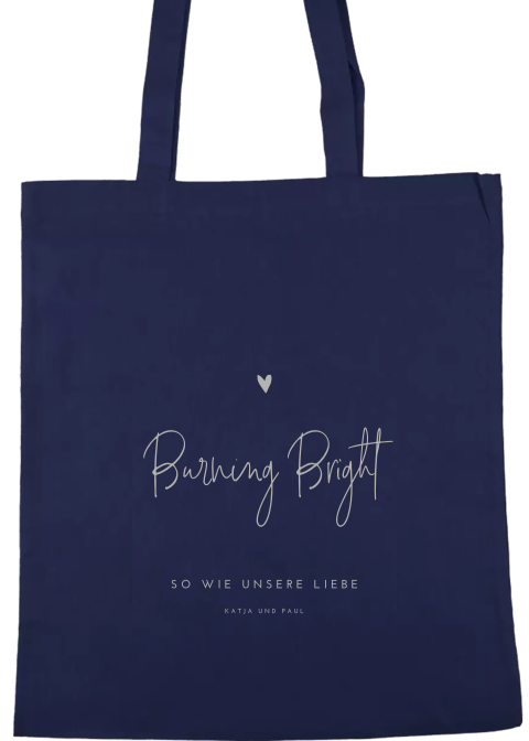 Schlichter Goodiebag zur Hochzeit mit Herzen