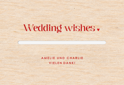 Colorblocking Kartenbox Hochzeit mit Herz