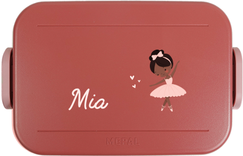 Mepal To Go Brotdose mit Name und Ballerina